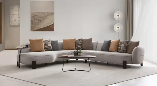 Product img 1, Venüs Ahşap Ayaklı Modern Köşe Koltuk Takımı